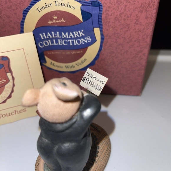 MINT! 1988 HALLMARK TENDER TOUCHES SOUNDS OF JOY FILL THE AIR Mouse Violin -SS - Picture 6 of 11